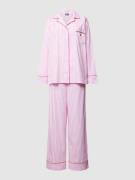 Polo Ralph Lauren Pyjama mit Brusttasche Modell 'Valentine' in Pink, G...