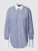 Polo Ralph Lauren Hemdbluse mit Streifenmuster in Hellblau, Größe 42