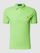 POLO RALPH LAUREN Poloshirt mit Logo-Stitching Modell 'BASIC' in Hellg...