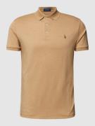 Polo Ralph Lauren Regular Fit Poloshirt mit Logo-Stitching in Beige, G...
