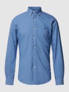 Polo Ralph Lauren Slim Fit Freizeithemd im Denim-Look in Bleu, Größe S