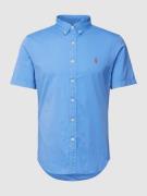 POLO RALPH LAUREN Slim Fit Freizeithemd mit 1/2-Arm in Bleu, Größe L