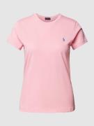 Polo Ralph Lauren T-Shirt mit Label-Stitching in Rose, Größe XS