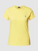 Polo Ralph Lauren T-Shirt mit Label-Stitching in Gelb, Größe XS