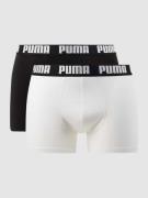 Puma Retro Pants im 2er-Pack in Weiss, Größe S