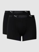 Puma Trunks mit Label-Details im 2er-Pack in Black, Größe S