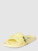 Puma Slides mit Label-Details Modell 'Leadcat' in Gelb, Größe 42