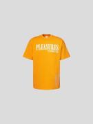Puma T-Shirt mit Label-Print in Orange, Größe S