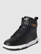 Puma High Top Sneaker aus Leder-Mix Modell 'GAME' in Black, Größe 37