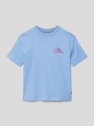 Quiksilver T-Shirt mit Label-Print Modell 'TAKE US BACK' in Bleu, Größ...