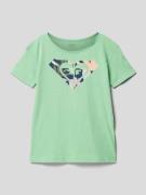 Roxy T-Shirt mit Motiv-Print Modell 'DAY AND NIGHT' in Gruen, Größe 14...