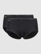 Sloggi Panty mit Stretch-Anteil im 2er-Pack Modell 'Midi' in Black, Gr...