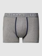 Tommy Hilfiger Trunks mit Logo-Bund in Mittelgrau Melange, Größe S