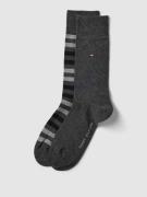 Tommy Hilfiger Socken mit Label-Detail im 2er-Pack Modell 'DUO STRIPE ...