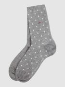 Tommy Hilfiger Socken mit Label-Print im 2er-Pack in Mittelgrau Melang...