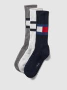 Tommy Hilfiger Socken mit Logo-Stitching im 3er-Pack in Dunkelblau, Gr...