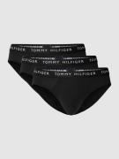 Tommy Hilfiger Slip mit Logo-Bund im 3er-Pack in Black, Größe S