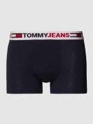 Tommy Hilfiger Trunks mit Label-Schriftzug in Dunkelblau, Größe M