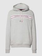 Tommy Hilfiger Hoodie mit Label-Print in Hellgrau, Größe L