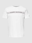 Tommy Hilfiger T-Shirt mit Label-Print in Weiss, Größe L