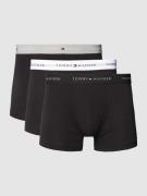 Tommy Hilfiger Trunks mit Logo-Stitching im 3er-Pack in Mittelgrau, Gr...