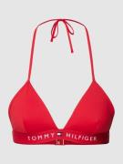 TOMMY HILFIGER Bikini-Oberteil mit Neckholder Modell 'ORIGINAL' in Rot...