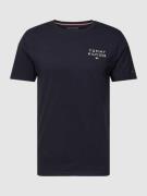 Tommy Hilfiger T-Shirt mit Logo-Stitching in Dunkelblau, Größe S