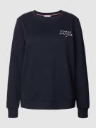 TOMMY HILFIGER Sweatshirt mit Label-Stitching in Marine, Größe L