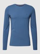 Tommy Hilfiger Extra Slim Fit T-Shirt mit Label-Detail in Jeansblau, G...