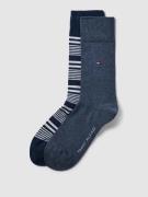 Tommy Hilfiger Socken mit Label-Print im 2er-Pack in Marine, Größe 39-...