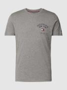 Tommy Hilfiger T-Shirt mit Label-Print in Mittelgrau Melange, Größe S