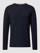 Tommy Hilfiger Slim Fit Longsleeve mit Label-Stitching in Marine, Größ...