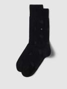 Tommy Hilfiger Socken mit Allover-Logo-Muster im 2er-Pack in Black, Gr...