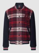 Tommy Hilfiger Bomberjacke mit Tartan-Karo in Dunkelrot, Größe L