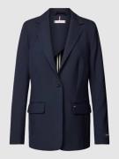 Tommy Hilfiger Blazer aus Viskose-Mix mit Label-Details in Marine, Grö...