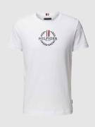 Tommy Hilfiger Slim Fit T-Shirt mit Rundhalsausschnitt in Weiss, Größe...