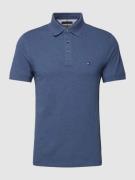 Tommy Hilfiger Slim Fit Poloshirt Modell '1985' in Jeansblau, Größe XL