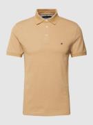 Tommy Hilfiger Slim Fit Poloshirt Modell '1985' in Khaki, Größe L