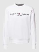 Tommy Hilfiger Sweatshirt mit Label-Stitching in Weiss, Größe S