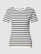 Tommy Hilfiger T-Shirt mit Label-Stitching in Offwhite, Größe S