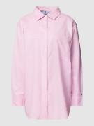 Tommy Hilfiger Oversized Bluse mit Umlegekragen Modell 'OXFORD' in Ros...