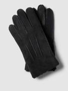 UGG Handschuhe aus Lammfell mit Label-Detail Modell 'CONTRAST' in Blac...