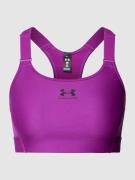 Under Armour Sport-BH mit Label-Print Modell 'Armour' in Lila, Größe X...