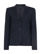 Windsor Blazer aus Schurwoll-Elasthan-Mix in Marine, Größe 36