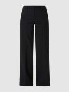 Windsor Slim Fit Stoffhose aus Schurwollmischung in Black, Größe 42