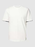 ARMANI EXCHANGE T-Shirt mit Label-Details in Offwhite, Größe M