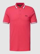 BOSS Green Poloshirt mit Kontraststreifen Modell 'PADDY' in Pink, Größ...