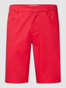 BOSS Green Shorts mit Label-Applikation Modell 'Llem' in Fuchsia Melan...