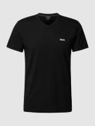 BOSS Green T-Shirt mit Logo-Print Modell 'Tee' in Black, Größe S