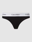 Calvin Klein Underwear String mit Logo-Bund in Black, Größe L